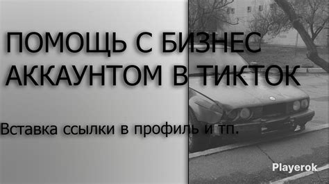 Вставка ссылки в профиль