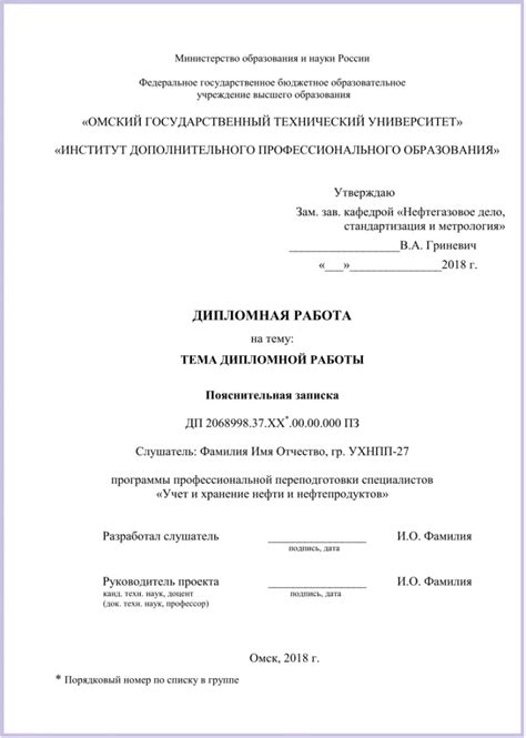 Дата проведения защиты дипломной работы:
