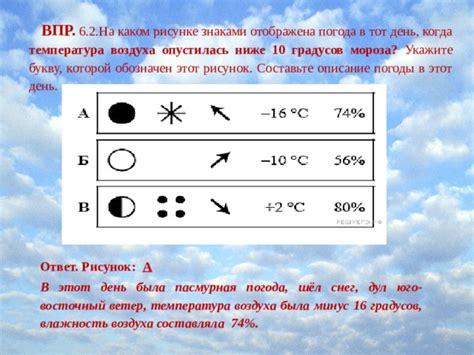Действие мороза на влажность