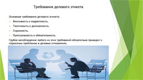 Деловая этика и требования