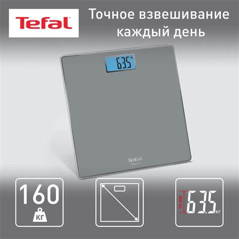 Как настроить напольные весы Tefal Classic
