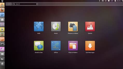 Ознакомление с интерфейсом Ubuntu