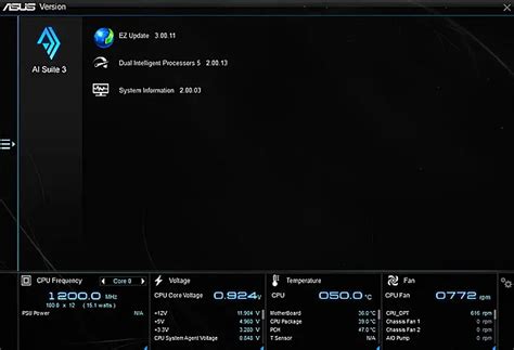 Откройте BIOS на материнской плате ASUS