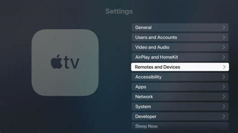 Подготовка устройства Apple TV
