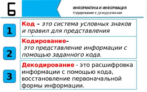 Расшифровка информации