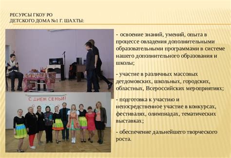 Участие в тематических конкурсах и мероприятиях