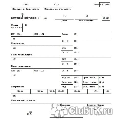 Шаг 4. Заполнить реквизиты платежного поручения и отправить на оплату