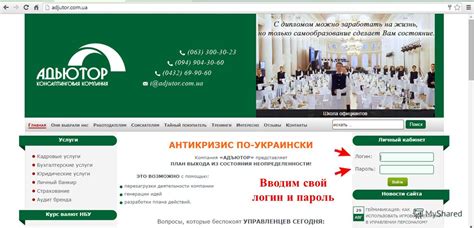 Шаг 7: Возвращаемся на сайт и вводим логин