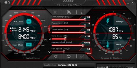 MSI Afterburner: проблемы отображения данных