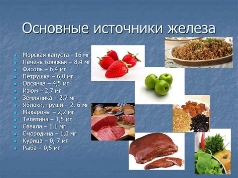 Аграрные источники железа