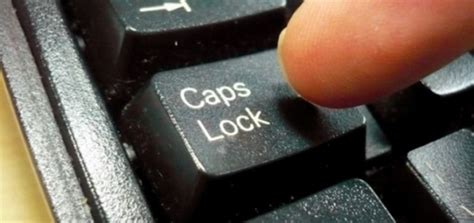 Включен режим Caps Lock