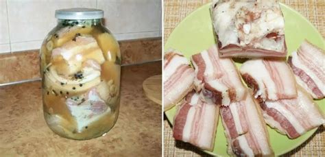Влияние рассола на сало в банке