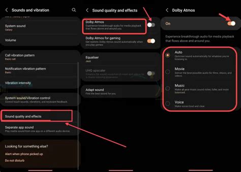 Влияние Dolby Atmos на устройствах Samsung
