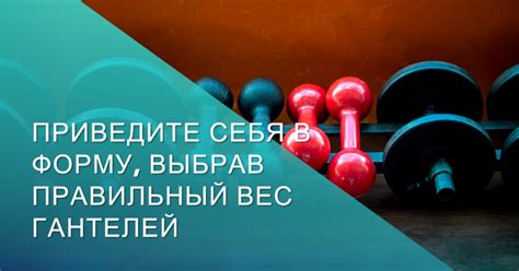 Выбор гантелей в зависимости от целей тренировок