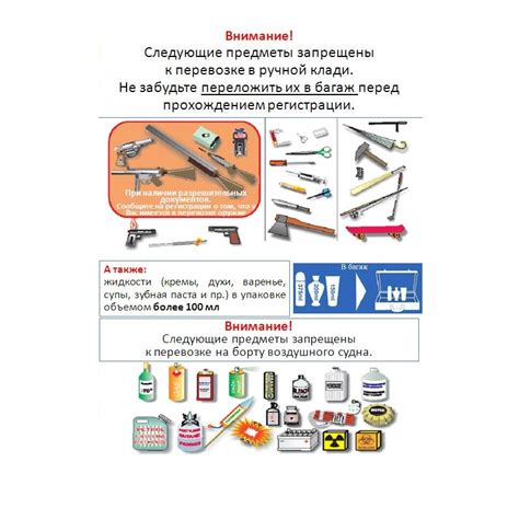 Запрещенные виды отверток для провоза в самолете