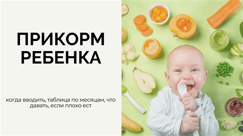 Значение прикорма для ребенка