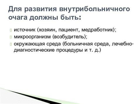 Инфекция после процедуры