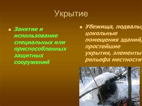 Использование специальных защитных средств
