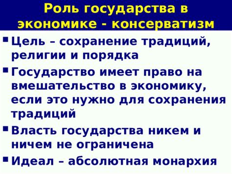 Консерватизм и его роль в сохранении традиций