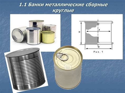 Металлические банки и их применение