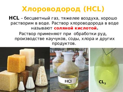 Наличие хлора и других добавок