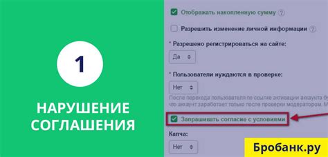 Нарушение пользовательского соглашения
