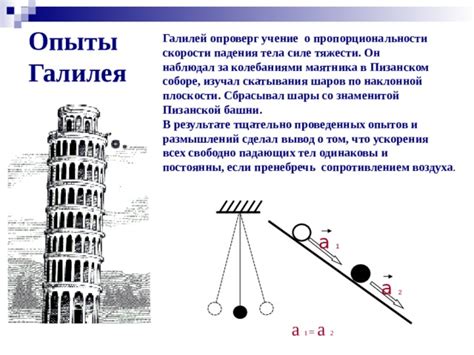 Научное объяснение скорости падения