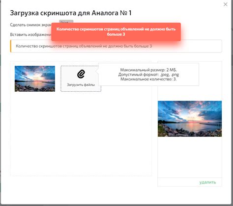 Ограничения на количество и размер цветов