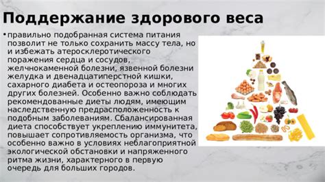 Поддержание здорового веса и метаболизма