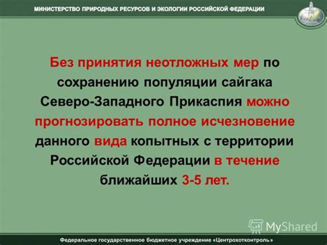 Потенциальные меры по сохранению популяции