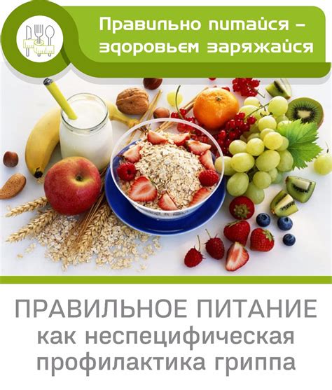 Правильное питание как профилактика