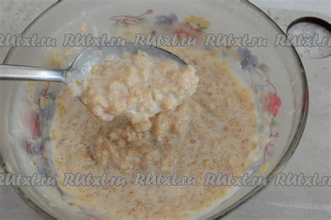Приготовление овсяной каши