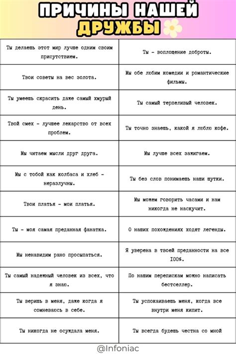 Причины, почему ты моя лучшая подруга: