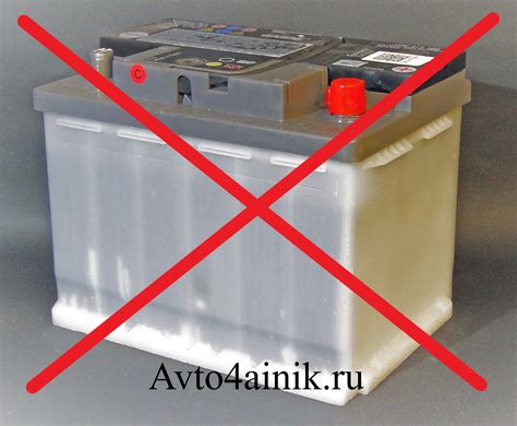 Причины неисправности аккумулятора