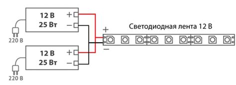 Разное подключение блоков питания