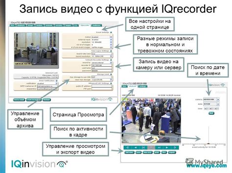 Разные режимы записи