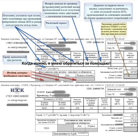 Расшифровка сумм в квитанции за электроэнергию