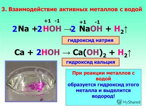 Реакции между сахаром и водой