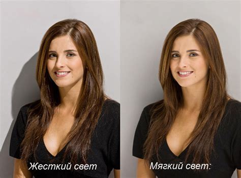 Слишком сильный или мягкий свет