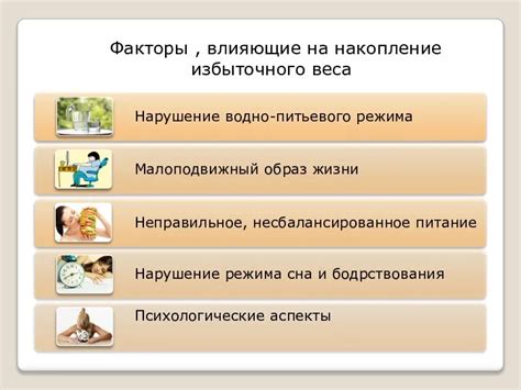 Факторы, влияющие на изменение веса при приеме норколута
