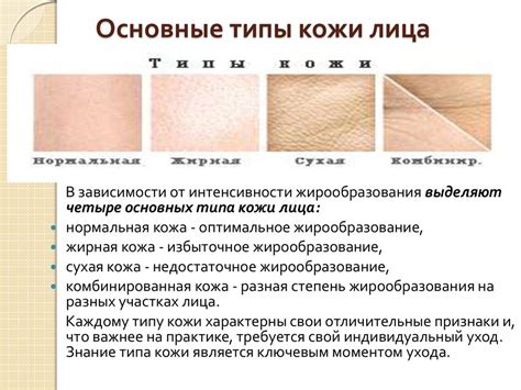 Физиологические особенности кожи