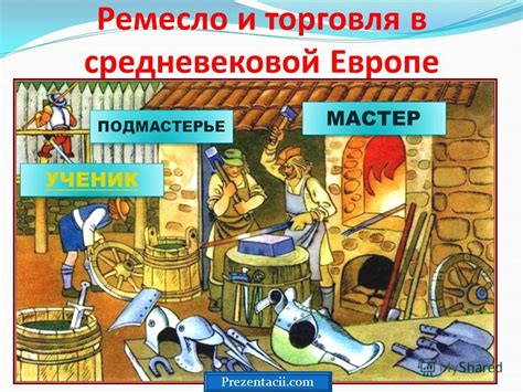 Цеховая иерархия: мастер, ученик, подмастерье